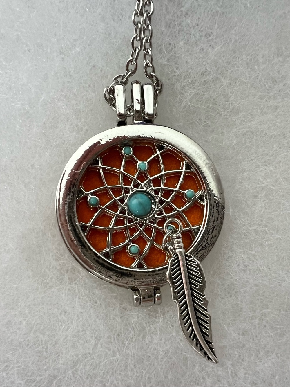 Dreamcatcher Pendant Necklace for Essential Oils - Picture 3 of 3